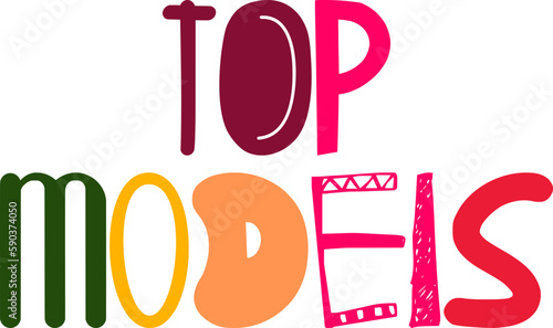 Top Models Calligraphy Illustration for Bookmark , Presentation , Flyer, Magazine
