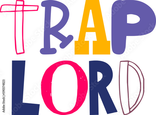 Trap Lord Calligraphy Illustration for Book Cover, Social Media Post, Presentation , Flyer
