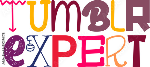 Tumblr Expert Hand Lettering Illustration for Stationery, T-Shirt Design, Social Media Post, Postcard 