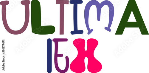 Ultima Lex Calligraphy Illustration for Newsletter, Decal, Presentation , Poster