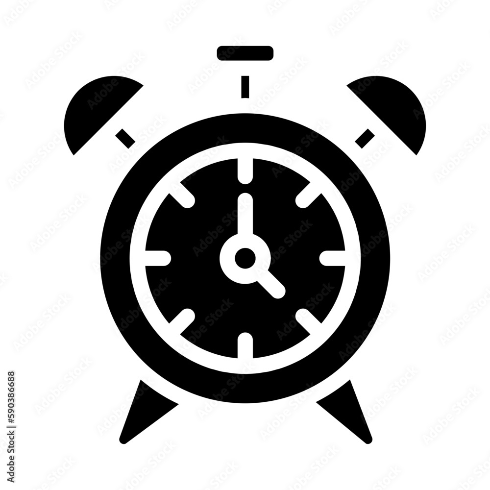 alarm clock line icon