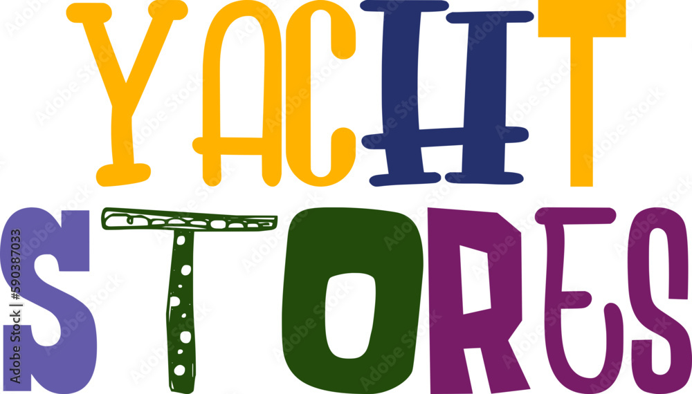 Yacht Stores Typography Illustration for Newsletter, Mug Design, Motion Graphics, Infographic Yacht Stores Typography Illustration for Newsletter, Mug Design, Motion Graphics, Infographic