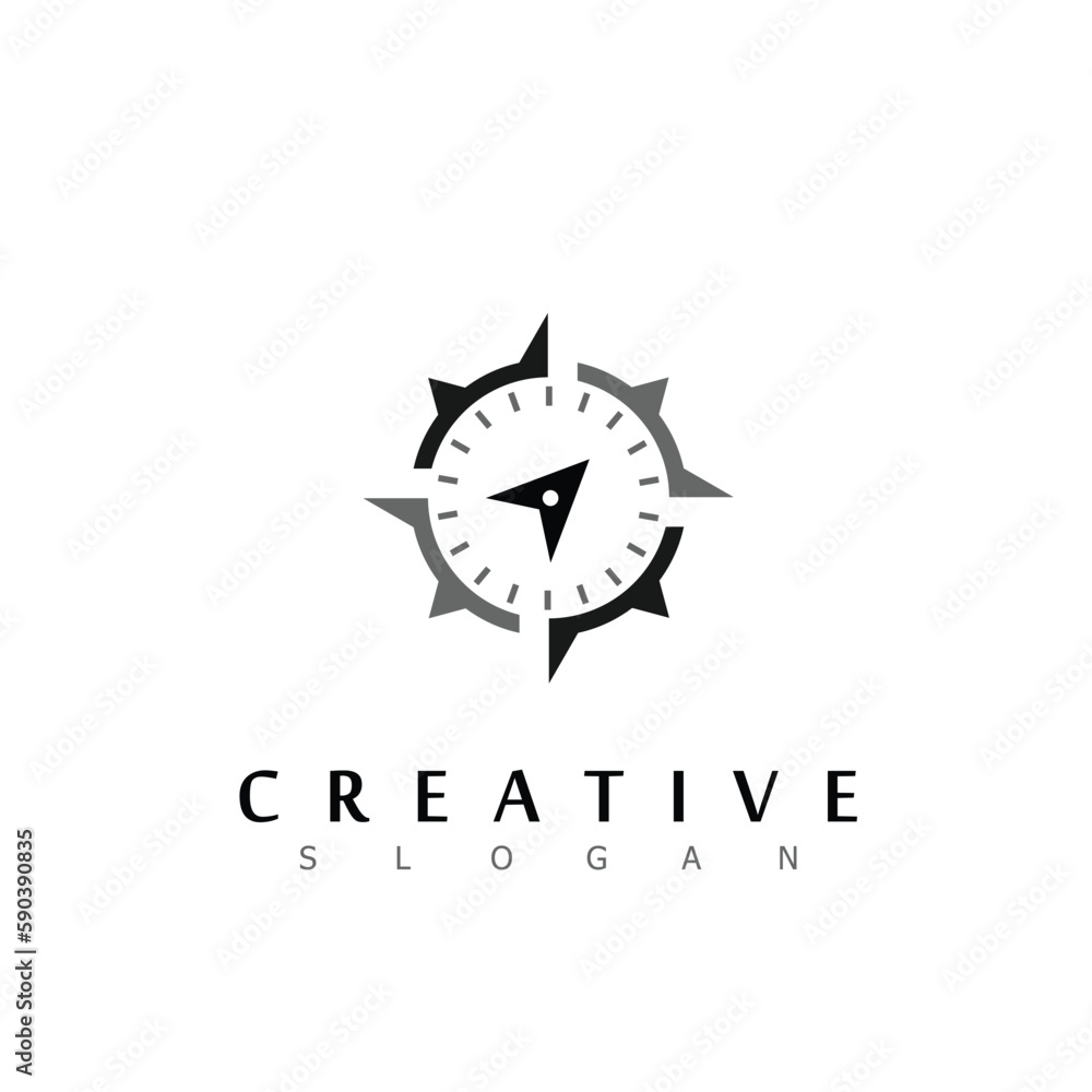 compass arrow brands modern vector logo design symbol - obrazy, fototapety, plakaty 