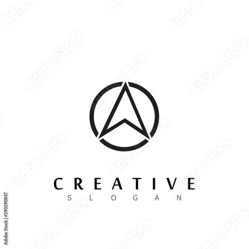 compass arrow brands modern vector logo design symbol