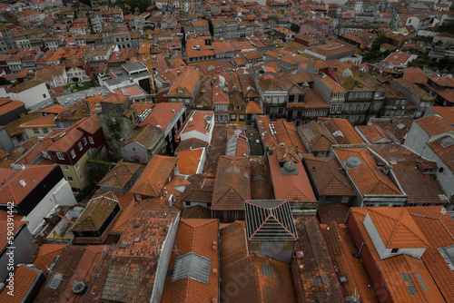 panoramic view of the roofs portgugal