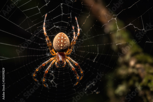 Spider in a web © justagirl