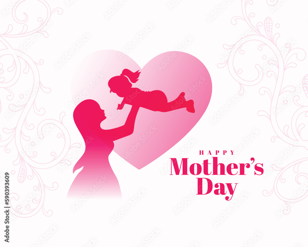 celebrate mom's special day with lovely heart background celebrate mom's special day with lovely heart background
