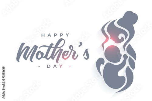 elegant mum and child relation background for mothers day celebration