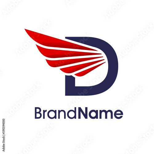 Initial D Modern Wing Logo