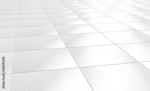 White Tile Floor Close up