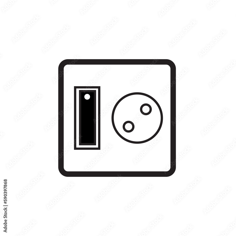 ELECTRIC SOCKET icon design template vector ELECTRIC SOCKET icon design template vector