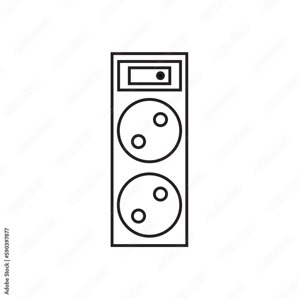 ELECTRIC SOCKET icon design template vector ELECTRIC SOCKET icon design template vector