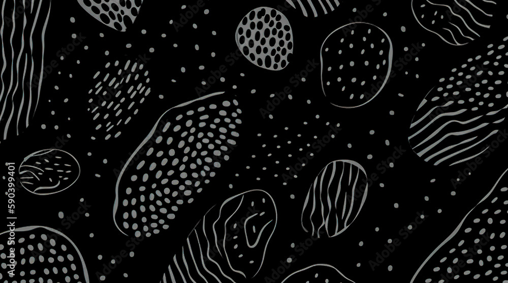 Black abstract background design. Modern wavy line pattern. blank space for text. Generative AI Black abstract background design. Modern wavy line pattern. blank space for text. Generative AI