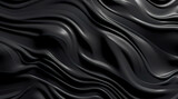 Black abstract background design. Modern wavy line pattern. blank space for text. Generative AI