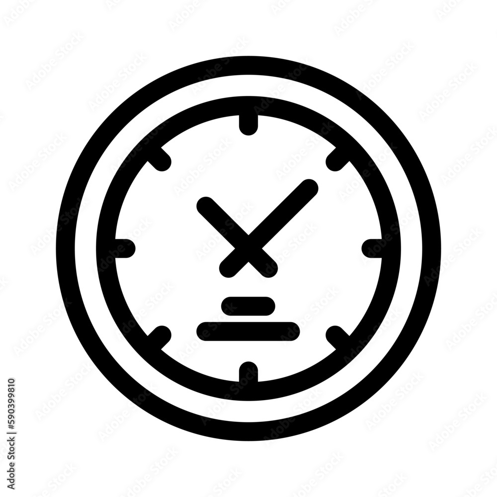clock icon or logo isolated sign symbol vector illustration - high quality black style vector icons clock icon or logo isolated sign symbol vector illustration - high quality black style vector icons