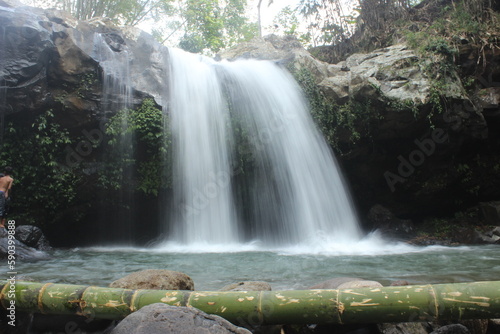a freshness from the panglebur gongso waterfall kendal indonesia