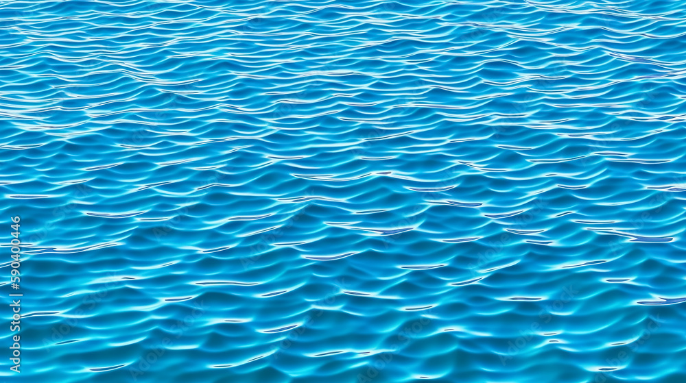 Obraz premium Abstract blue color background. Dynamic shapes composition. Generative AI