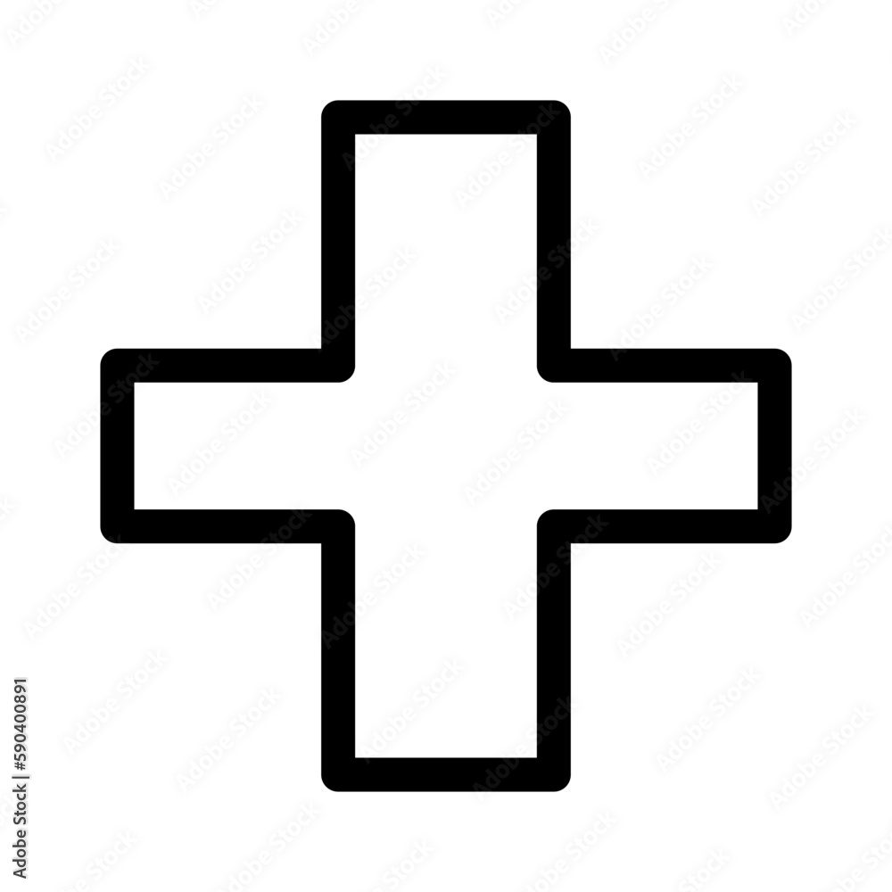 Obraz premium plus icon or logo isolated sign symbol vector illustration - high quality black style vector icons