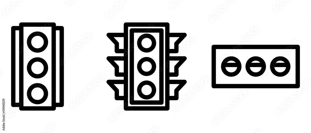 stop light icon or logo isolated sign symbol vector illustration - high quality black style vector icons stop light icon or logo isolated sign symbol vector illustration - high quality black style vector icons