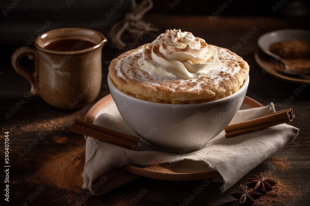 Cup of coffee, Cappuccino. Ai generated. Cup of coffee, Cappuccino. Ai generated.