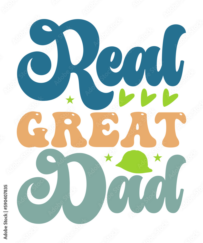 Fathers day hand drawn style lettering Stock Vector | Adobe Stock