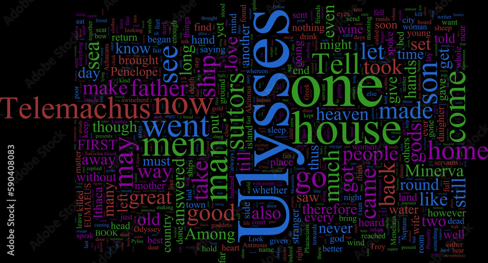 Wordcloud - Homer - Odyssey Wordcloud - Homer - Odyssey