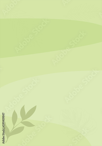 Green pattern and tropical leaf for illustration background and image