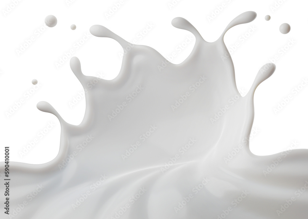 Milk splasht png file , 3D Rendering, 3D illustration Milk splasht png file , 3D Rendering, 3D illustration