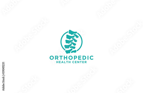
Luxury orthopedic healthcare logo design vector template