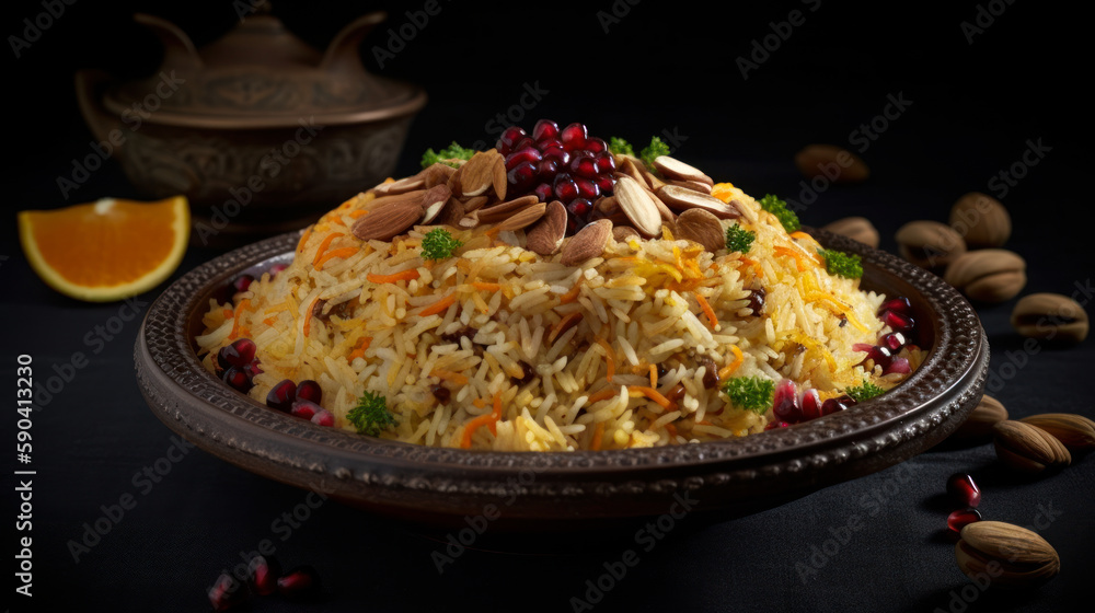 Experience the Taste of India with Delicious Biryani Rice, Gourmet Food Photography. Generative AI Experience the Taste of India with Delicious Biryani Rice, Gourmet Food Photography. Generative AI