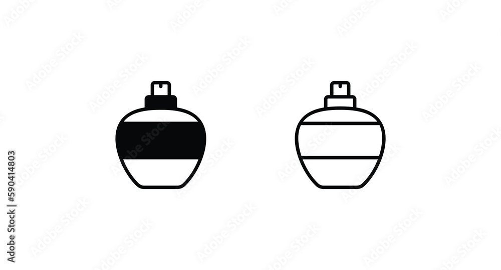 Fototapeta premium Perfume icon design with white background stock illustration