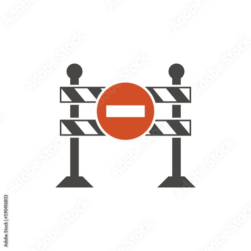 road block icon