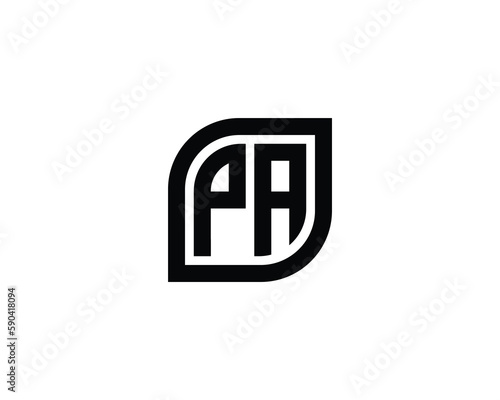 PA Logo design vector template