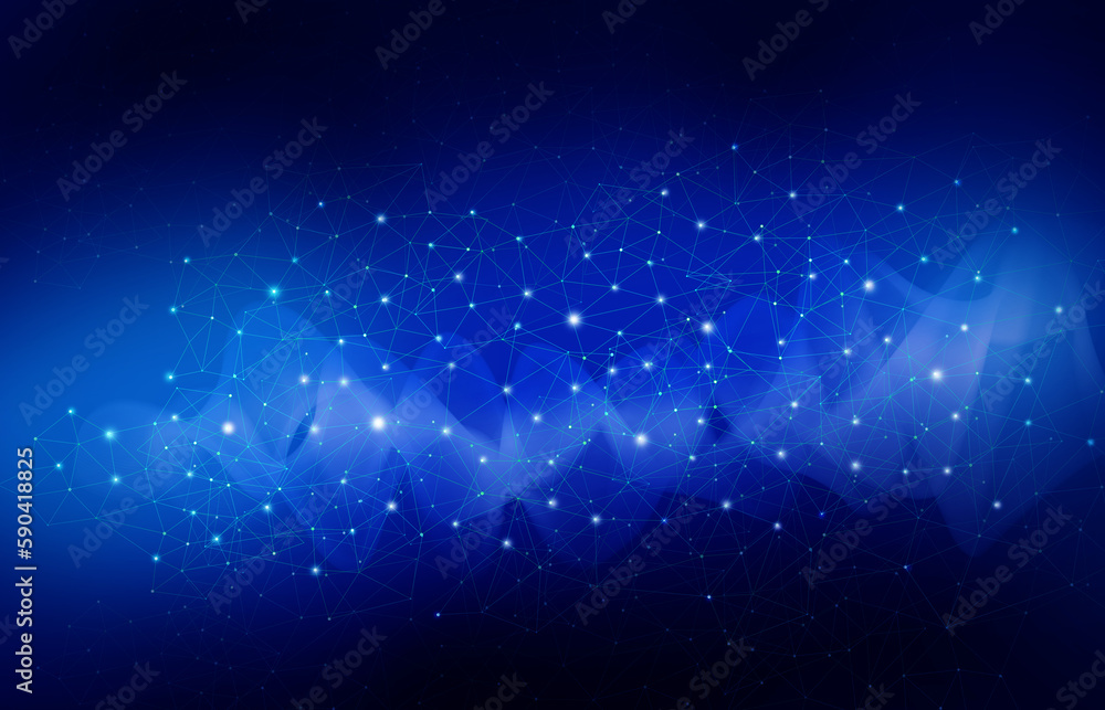 abstract blue background with stars