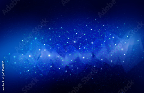 abstract blue background with stars