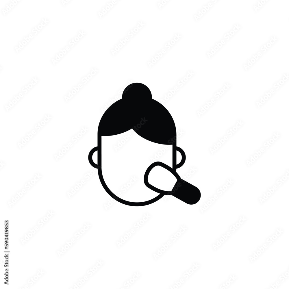 Makeup icon design with white background stock illustration Makeup icon design with white background stock illustration