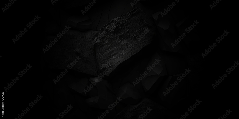 Fototapeta premium Dark black slate background or texture. Black or dark gray rough grainy stone texture background. black texture .