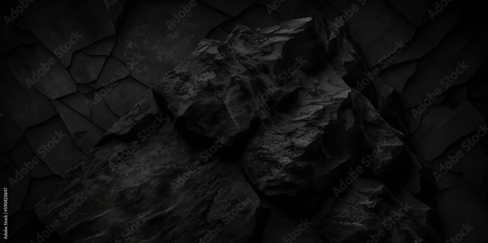 Fototapeta premium Dark grey black slate background. black grunge stone background. Abstract dust particle and dust grain texture on white background. 