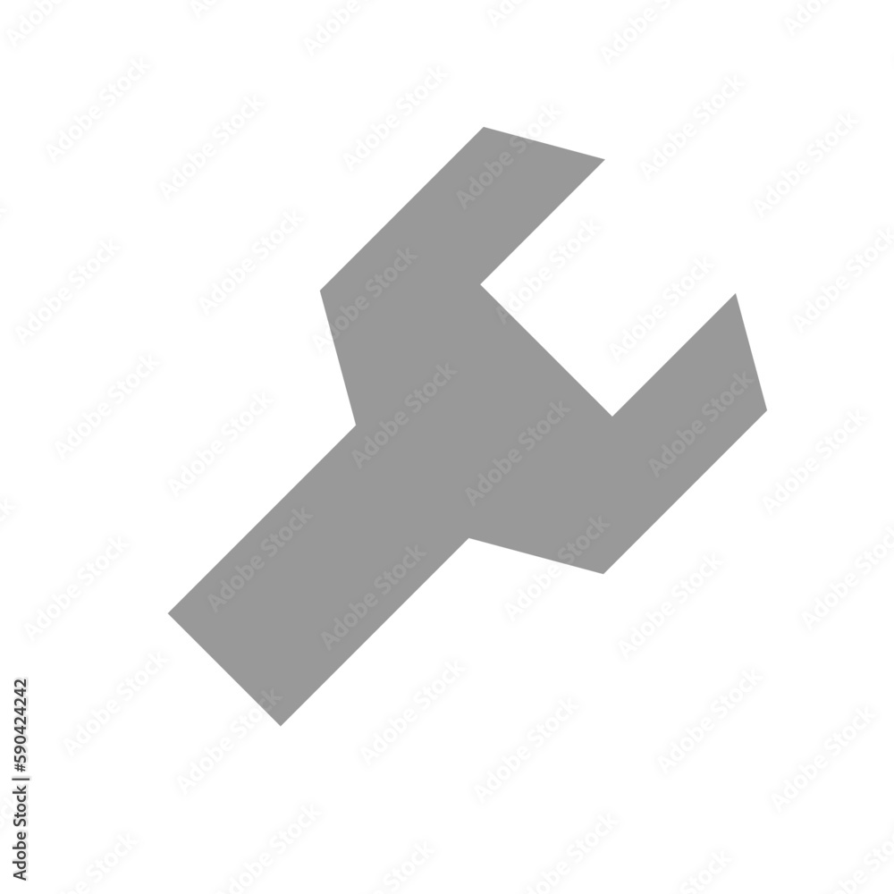 Wrench tool icon design template isolated Wrench tool icon design template isolated