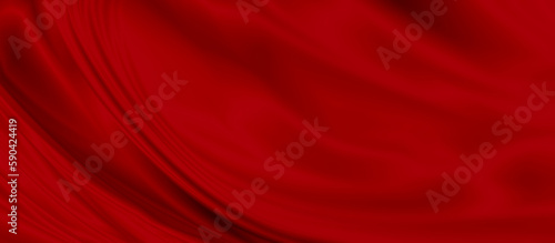 Red luxury fabric background 3d render