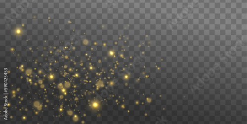 Bokeh light lights effect background. Christmas glowing dust background Christmas glowing light bokeh confetti and sparkle overlay texture for your design.