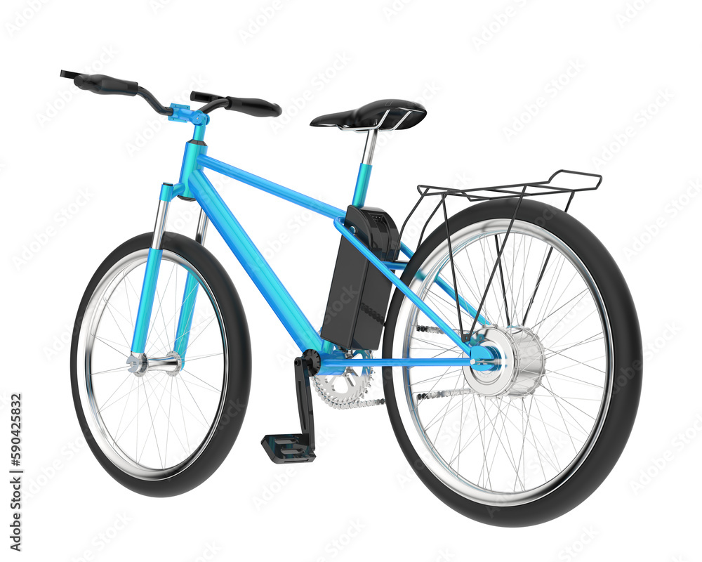 Realistic bike isolated on transparent background. 3d rendering - illustration