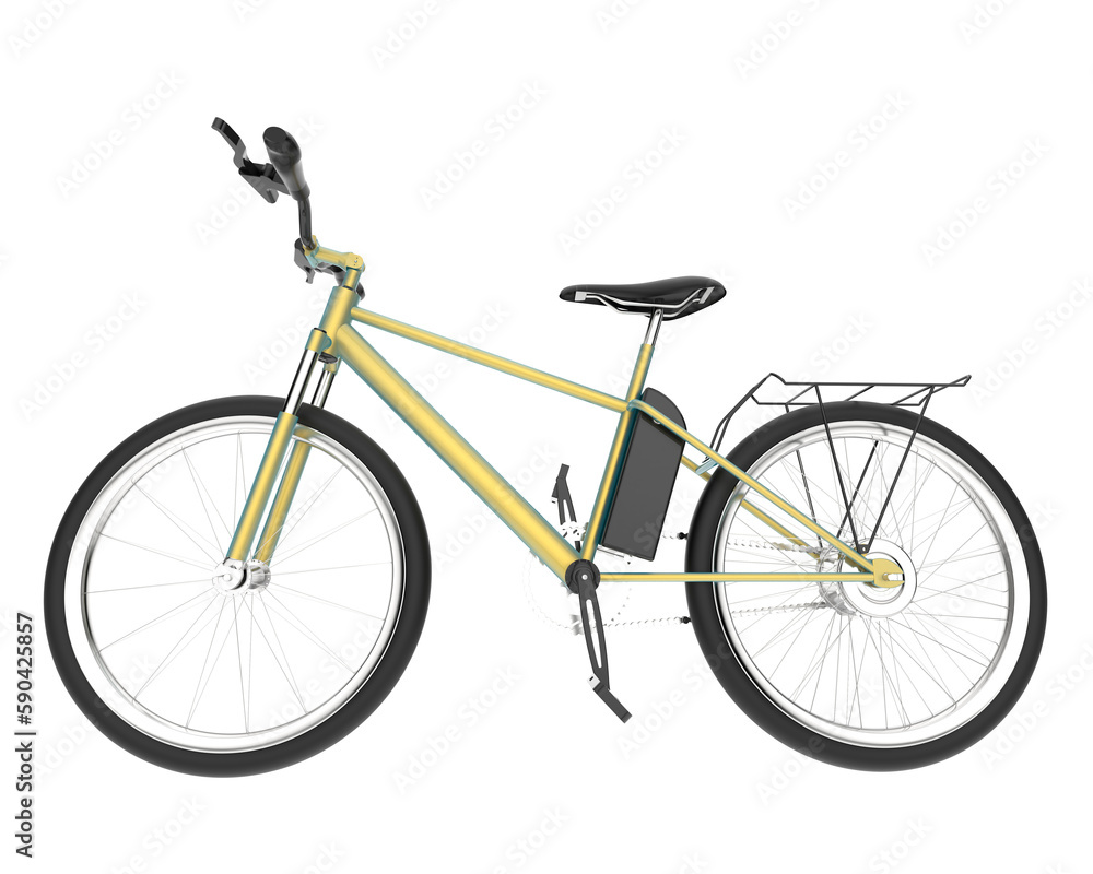 Realistic bike isolated on transparent background. 3d rendering - illustration Realistic bike isolated on transparent background. 3d rendering - illustration