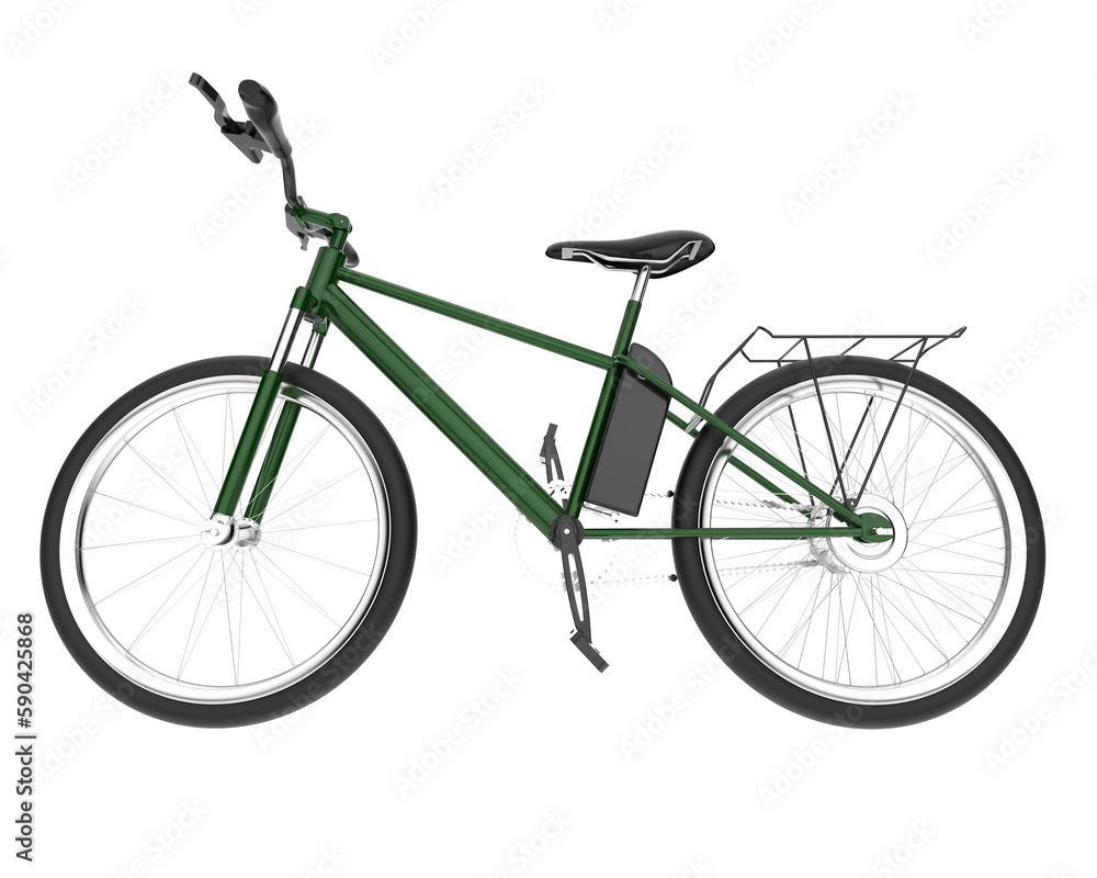 Obraz premium Realistic bike isolated on transparent background. 3d rendering - illustration