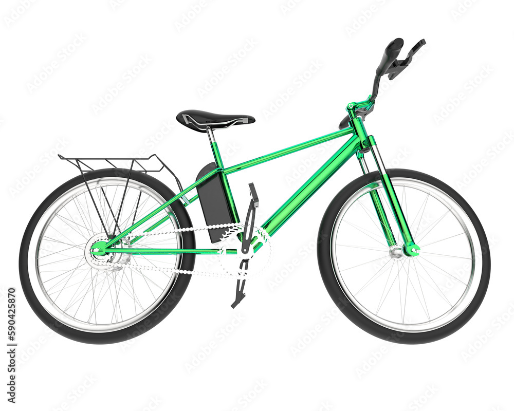 Realistic bike isolated on transparent background. 3d rendering - illustration