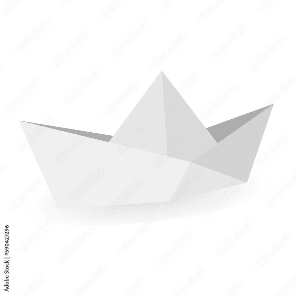 A ship made of paper in the style of pipercut A ship made of paper in the style of pipercut