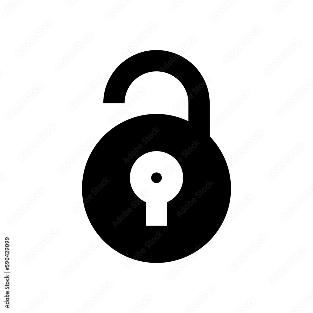 Unlock glyph icon