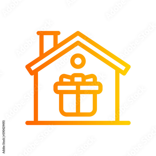 home delivery gradient icon