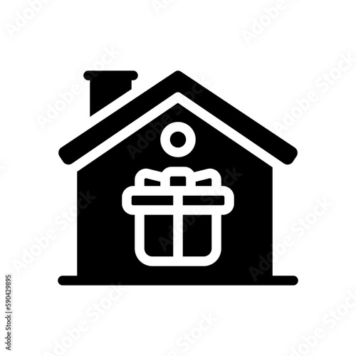 home delivery glyph icon