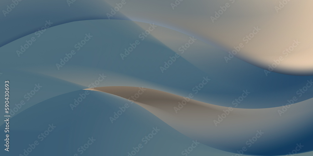 Obraz premium abstract blue wave background